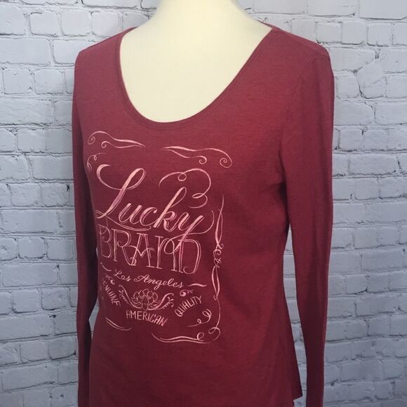 LUCKY BRAND LING SLEEVE GRAPHIC TEE - Picture 2 of 6